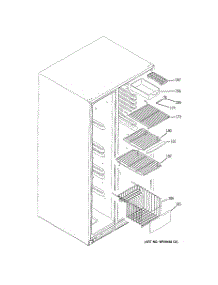 05 - Freezer Shelves parts for Ge Refrigerator GCG23YBMHFBB from AppliancePartsPros.com