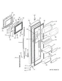 03 - Fresh Food Door parts for Ge Refrigerator PSS29NHSAWW from AppliancePartsPros.com