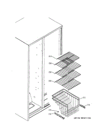 04 - Freezer Shelves parts for Ge Refrigerator GSG25MISAFBB from AppliancePartsPros.com