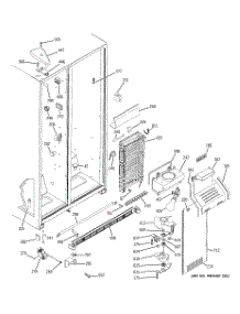 03 - Freezer Section parts for Ge Refrigerator GSG20IBSAFBB from AppliancePartsPros.com