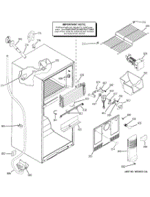 02 - Freezer Section parts for Ge Refrigerator GTS18SHSARSS from AppliancePartsPros.com