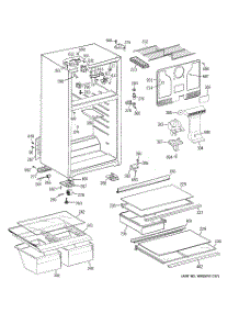 02 - Cabinet parts for Ge Refrigerator GTS18GBSERWW from AppliancePartsPros.com