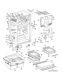 02 - Cabinet parts for Ge Refrigerator GTS18HCSERCC from AppliancePartsPros.com