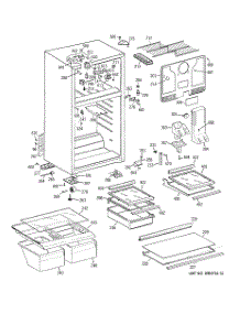 02 - Cabinet parts for Ge Refrigerator GTT18HBSERCC from AppliancePartsPros.com