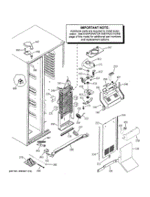 03 - Freezer Section parts for Ge Refrigerator GCG23YEMHFBB from AppliancePartsPros.com