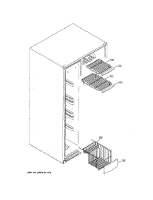 05 - Freezer Shelves parts for Ge Refrigerator GCG23YEMHFBB from AppliancePartsPros.com