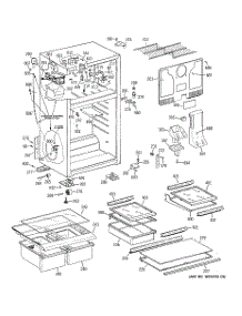 02 - Cabinet parts for Ge Refrigerator GTT18HCSERWW from AppliancePartsPros.com