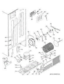 08 - Sealed System & Mother Board parts for Ge Refrigerator PTS22LCSARBB from AppliancePartsPros.com