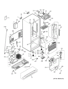 02 - Cabinet parts for Ge Refrigerator GBS20KBRBWW from AppliancePartsPros.com