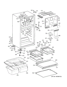 02 - Cabinet parts for Ge Refrigerator GTT17HBSERWW from AppliancePartsPros.com