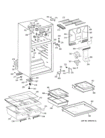 02 - Cabinet parts for Ge Refrigerator GTS17JBSERWW from AppliancePartsPros.com