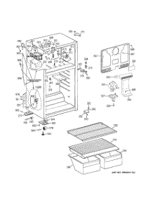02 - Cabinet parts for Ge Refrigerator GTS18CCSELCC from AppliancePartsPros.com