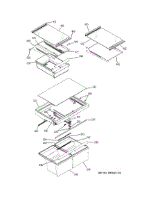06 - Fresh Food Shelves parts for Ge Refrigerator GTG22JBSARWW from AppliancePartsPros.com