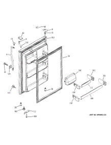 02 - Fresh Food Door parts for Ge Refrigerator GTG22FBSARWW from AppliancePartsPros.com