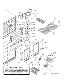 03 - Freezer Section parts for Ge Refrigerator GTG22IBSARWW from AppliancePartsPros.com