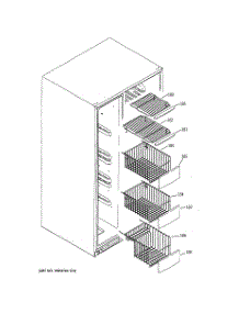 05 - Freezer Shelves parts for Ge Refrigerator PCG21MISAFWW from AppliancePartsPros.com