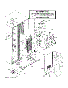 04 - Freezer Section parts for Ge Refrigerator PIT23SCRCSV from AppliancePartsPros.com