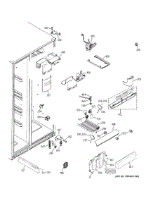 07 - Fresh Food Section parts for Ge Refrigerator GCG21YESAFBB from AppliancePartsPros.com