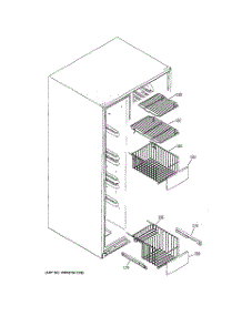 05 - Freezer Shelves parts for Ge Refrigerator GCG21YESAFWW from AppliancePartsPros.com