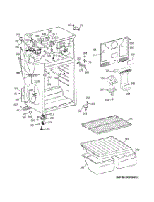 02 - Cabinet parts for Ge Refrigerator GTS17BCSELBB from AppliancePartsPros.com