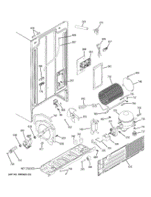 08 - Sealed System & Mother Board parts for Ge Refrigerator GSS20IEPJCC from AppliancePartsPros.com
