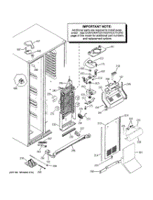 03 - Freezer Section parts for Ge Refrigerator GCG21YEMHFWW from AppliancePartsPros.com