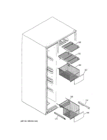 05 - Freezer Shelves parts for Ge Refrigerator GCG21YEMHFBB from AppliancePartsPros.com
