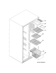 05 - Freezer Shelves parts for Ge Refrigerator GSK25LAPCCCC from AppliancePartsPros.com