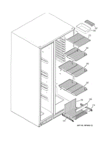 05 - Freezer Shelves parts for Ge Refrigerator GSS25YBSAWW from AppliancePartsPros.com