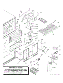 03 - Freezer Section parts for Ge Refrigerator GTH22KBRARWW from AppliancePartsPros.com