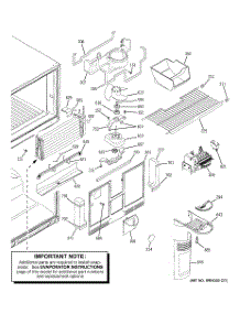 03 - Freezer Section parts for Ge Refrigerator GTL22JCPARBS from AppliancePartsPros.com