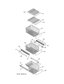 06 - Freezer Shelves parts for Ge Refrigerator PWT26SGPBKSS from AppliancePartsPros.com