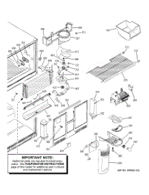 03 - Freezer Section parts for Ge Refrigerator PTT25LHPARCC from AppliancePartsPros.com