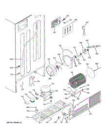 08 - Sealed System & Mother Board parts for Ge Refrigerator PTT22SCPARBS from AppliancePartsPros.com