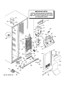 04 - Freezer Section parts for Ge Refrigerator PSS27NGPBWW from AppliancePartsPros.com
