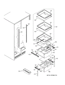 07 - Fresh Food Shelves parts for Ge Refrigerator GSG22KEPHFWW from AppliancePartsPros.com