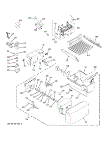 05 - Ice Maker & Dispenser parts for Ge Refrigerator GSL25JFPHBS from AppliancePartsPros.com