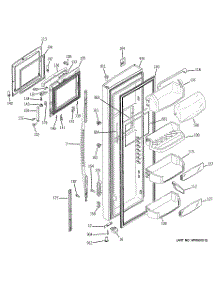 03 - Fresh Food Door parts for Ge Refrigerator PSS29NHPBCC from AppliancePartsPros.com