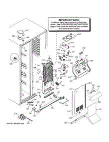 04 - Freezer Section parts for Ge Refrigerator PST27SGPBSS from AppliancePartsPros.com