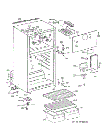 02 - Cabinet parts for Ge Refrigerator TBZ14SACKRWW from AppliancePartsPros.com