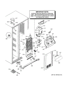 03 - Freezer Section parts for Ge Refrigerator ESS25LSRASS from AppliancePartsPros.com