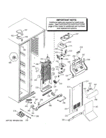 04 - Freezer Section parts for Ge Refrigerator PIT23SCPABS from AppliancePartsPros.com