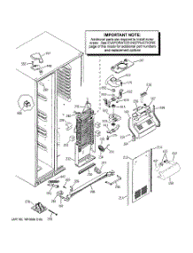 03 - Freezer Section parts for Ge Refrigerator GSF25XGRABB from AppliancePartsPros.com