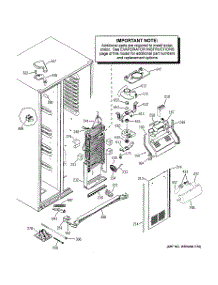 03 - Freezer Section parts for Ge Refrigerator GSC23LSRASS from AppliancePartsPros.com