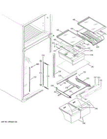 05 - Fresh Food Shelves parts for Ge Refrigerator GTS18YBRDRWW from AppliancePartsPros.com
