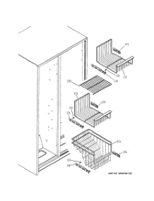 04 - Freezer Shelves parts for Ge Refrigerator PSA22SIPAFSS from AppliancePartsPros.com