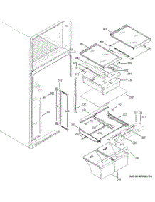 05 - Fresh Food Shelves parts for Ge Refrigerator GTS18SBPDRBS from AppliancePartsPros.com