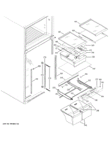05 - Fresh Food Shelves parts for Ge Refrigerator GTS18KBPDRBB from AppliancePartsPros.com