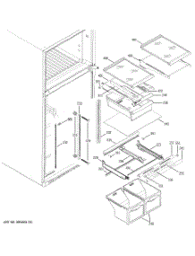 05 - Fresh Food Shelves parts for Ge Refrigerator GTS18WCPDRWW from AppliancePartsPros.com