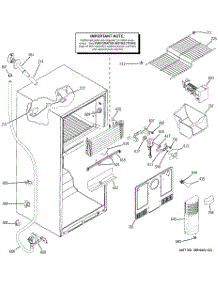 02 - Freezer Section parts for Ge Refrigerator GTS18KCPDRCC from AppliancePartsPros.com
